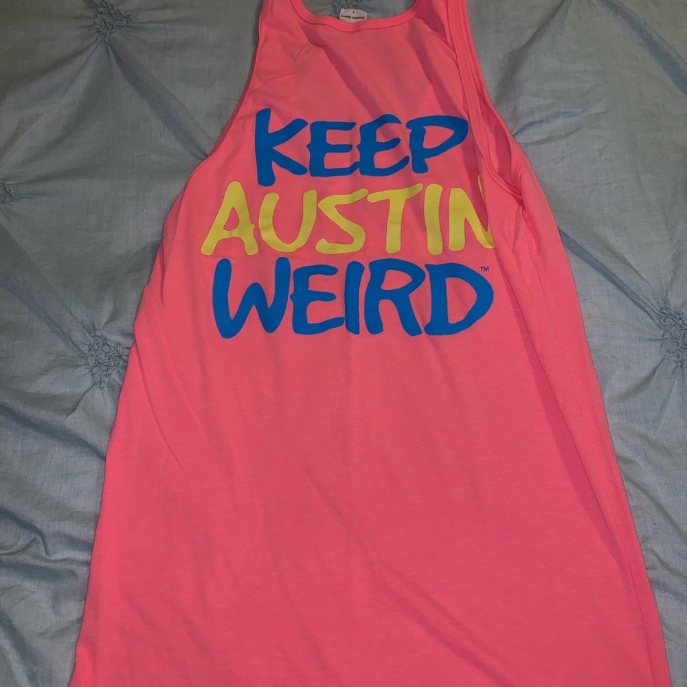 Neon pink Tyler Texas tank